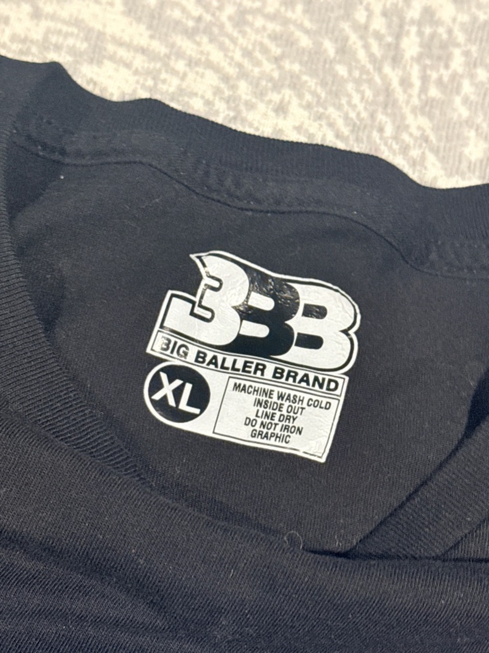 Big Baller Brand BBB Diamond Graphic Black Tee XL